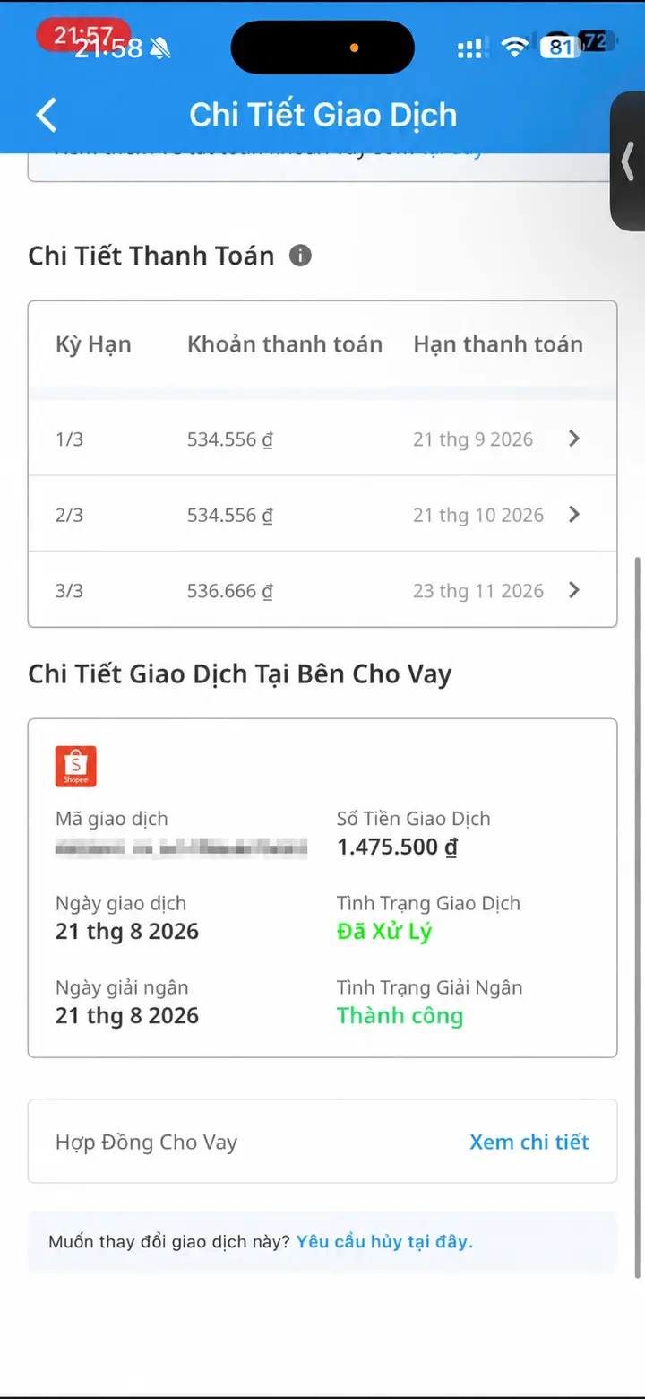 Bill giao dịch hoàn tất ngày 21/08/2026 số 9