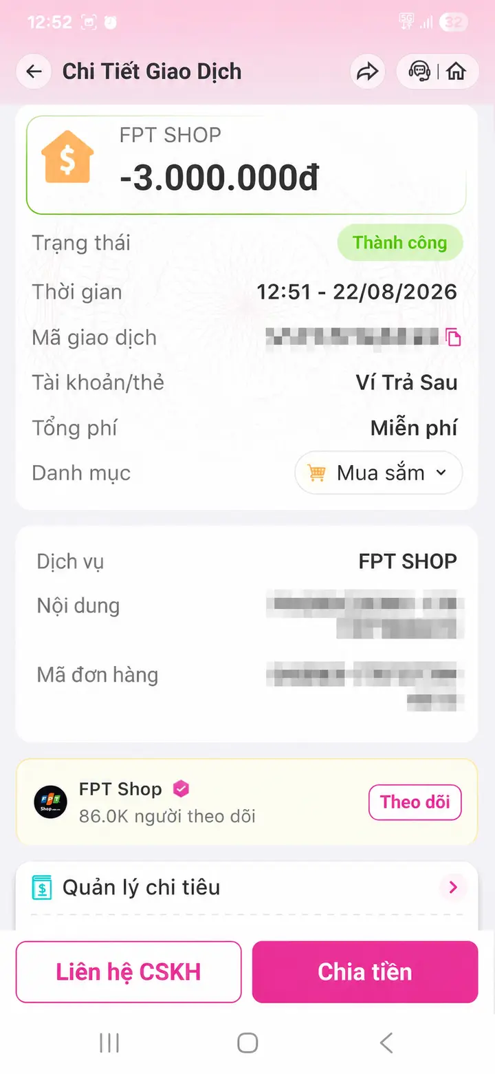 Bill giao dịch hoàn tất ngày 22/08/2026 số 21
